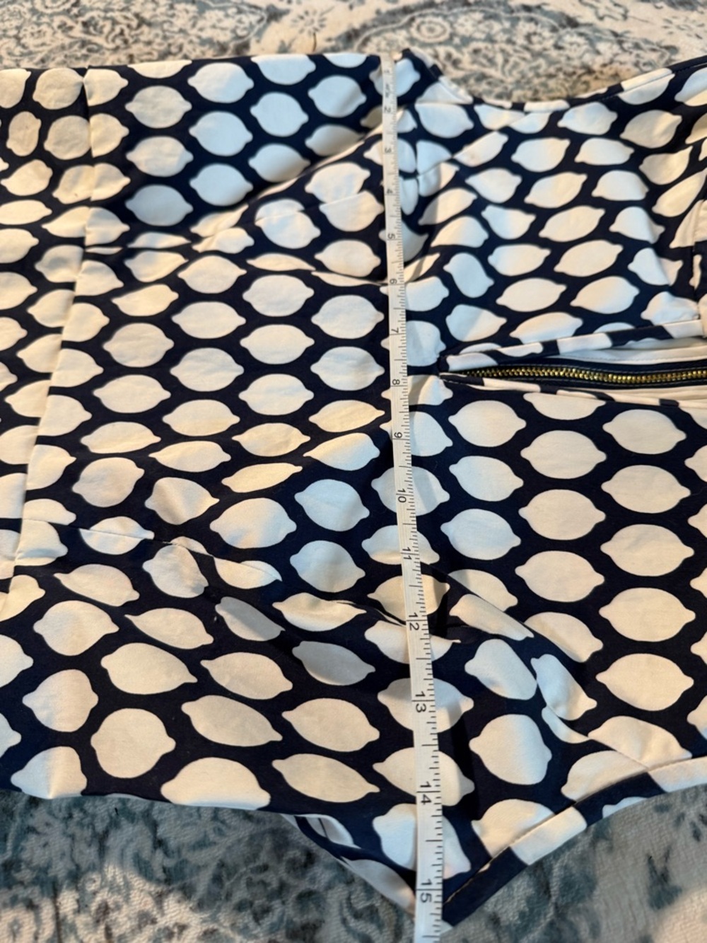kate spade Navy and White Geometric Sleeveless Sheath Dress - Picture 9 of 10